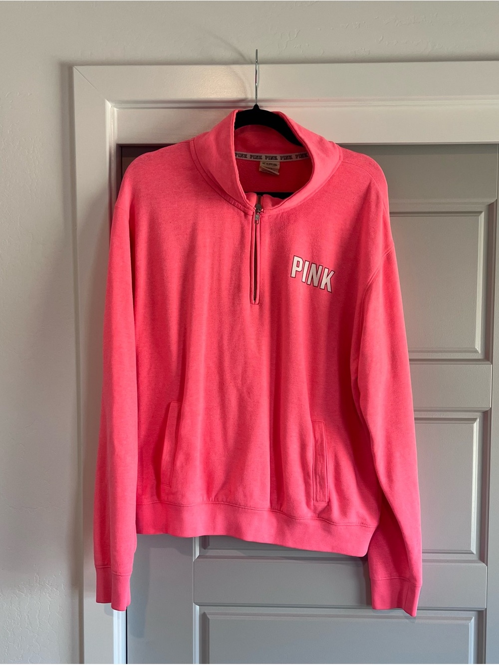 Hot Pink PINK by Victoria Secret Pullover Zip Sweatshirt